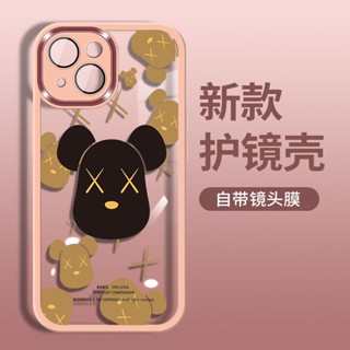 len cover camera 11 promax Ốp Điện Thoại Màu Kẹo Mạ Điện Hình kaws Cho iPhone 14 11 13 12 Pro Max 14 11