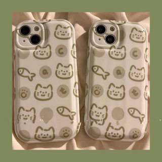INS Niche Cat Fish Cartoon Apple 11/12 Phone Case Iphone13/Xs/XR All-Inclusive Drop-Resistant Couple Hot iXcX