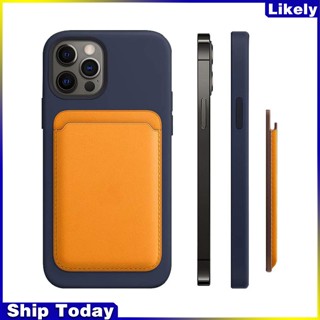 Bao Da Điện Thoại Kiêm Ví Gập Nam Châm Đựng Thẻ Tương Thích Với Magsafe Iphone 13 11 12 Pro Max Mini