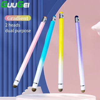 Bút Cảm Ứng 2 Trong 1 Đầu Cao Su Màu Gradient Cho Máy Tính Bảng Android IOS