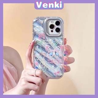 VENKI - Dành Cho iPhone 11 Ốp Lưng iPhone Ốp Lưng Điện Thoại Trong Suốt Phản Quang Laser TPU Mềm Túi Khí Chống Sốc Ốp Lưng Điện Thoại Hình Bướm Đơn Giản Tương Thích Với iPhone 14 13 Pro max 12 Pro Max XR XR 7 8