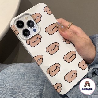 Ốp Điện Thoại TPU Mềm Chống Sốc In Hình Cún Teddy Dễ Thương Cho IPhone 14 13 12 11 Pro Max 14 Pro Max