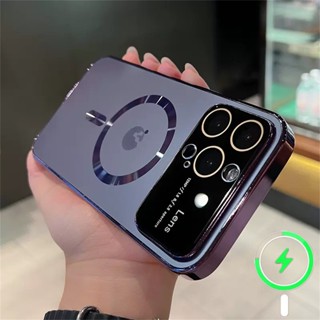 Ốp Điện Thoại iPhone 12 13 Pro Max 14 Pro Max 14 Plus Cứng Nhám Chống Sốc Có Vòng Kim Loại Từ Tính Bảo Vệ Ống Kính Máy Ảnh Sang Trọng Cho ốp lưng iphone 14 pro max magnética