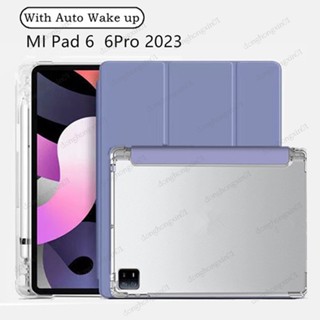 Bao Da Máy Tính Bảng Nắp Gập Có Ngăn Đựng Bút Cho Xiaomi Mi Pad 6 Pro 11 "/ Xiaomi Pad 6 / Mi Pad 6 Pro 2023 Mi Pad 5 11 inch