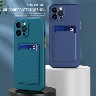 Ốp Điện Thoại TPU Silicon Mềm Chống Thấm Nước Có Ngăn Đựng Thẻ Cho Samsung Galaxy S22 S23 Plus Note 10 20 Ultra