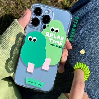 Spring Fresh Bear Small Tree Xs for Iphone13promax Transparent 11 Apple 12 Phone Case 8P Soft XR e8KP