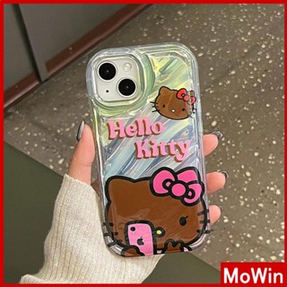 Ốp lưng iPhone 14 Pro Max Ốp Lưng iPhone Ốp Lưng Điện Thoại Trong Suốt Phản Quang Laser Ốp Lưng Mềm TPU Túi Khí Chống Sốc Mèo Hoạt Hình Dễ Thương Selfie Tương Thích Với iPhone 13 Pro Max 12 Pro Max 11 Xr Xs 7