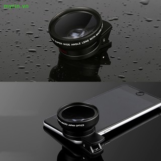 Ống Kính Macro Góc Siêu Rộng 0.45X Và 15X Kẹp Máy Ảnh Điện Thoại iphone