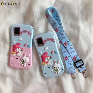 Ốp Điện Thoại Silicone Mềm Hình Thỏ Melody 3D Cho OPPO A77 A58 A58x A57 2022 A56 A55 A55s A53 A31 2020 A35 A32