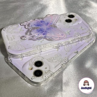 Ốp Điện Thoại TPU Dẻo Họa Tiết Bươm Bướm Kèm Giá Đỡ Cho IPhone 11 IPhone 14 Pro Max Casing Ip13 Pro Max IPhone 12