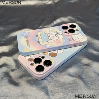 Ốp Điện Thoại Màu Gradient Hình Thỏ / Chó Cho Iphone promax14iPhone1213 78plus 11