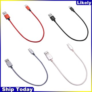 Dây Cáp Sạc Nhanh 3a Usb Type C Dài 30cm Dành Cho Điện Thoại Di Động / Máy Tính Bảng