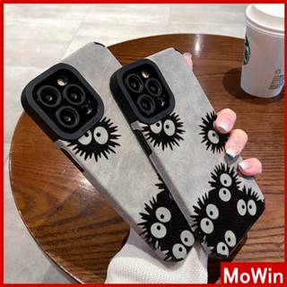 Ốp lưng iPhone 14 Pro Max Ốp Lưng iPhone Da Học Sinh Miếng Dán Da Lộn Chống Sốc Bảo Vệ Vỏ Máy Ảnh Than Bánh Nhỏ Màu Đen Dễ Thương Tương Thích Với iPhone 13 Pro max 12 Pro Max 11 xr xs max