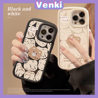 Case fo iPhone 11 Pro Max TPU Soft Case Frosted Bubble Case Black White Cute Cartoon Bears Camera Protection Shockproof For iPhone 14 13 12 11 Plus Pro Max 7 Plus X XR