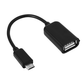 Cable Micro Usb Male To Female Host Otg Mini Converter Cords Tablet Pc Mobile Phone Mp4 Mp5 Black Cables [Q/2]