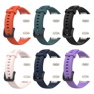 Dây Đeo Thay Thế Chất Liệu Silicon Màu Trơn Cho HUAWEI Band 6 HONOR Band 6