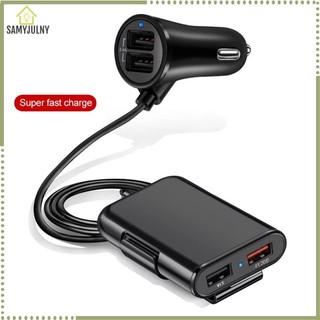 Tẩu Sạc Nhanh 4 Cổng Usb 40w 8a Qc3.0 1 Sang 4 Cho Xe Hơi