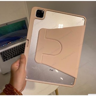 360° Ốp Máy Tính Bảng Bằng Acrylic Trong Suốt Cho iPad 10th 10.9 2022 Air 5 4 10.9 Pro 11 10th 9th 8th 7th Generation 10.2 Inch Mini 6