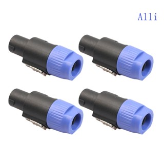 Set 4 Đầu Nối 4 Cực Cho Loa Neutrik Speakon NL4FC