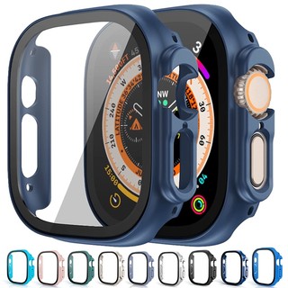 Ốp Bảo Vệ Mặt Đồng Hồ Thông Minh 49mm + Kính Cường Lực Dành Cho Apple Watch