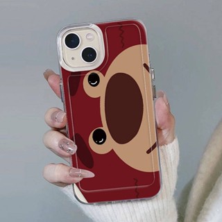 Horizontal Screen Strawberry Bear Apple 14promax/11 Phone Case Iphone13 All-Inclusive XS/XR Soft 78plus Female 12 7K9w