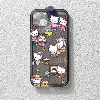 Kitty Cat Apple 13 Phone Case Iphone14pro All-Inclusive Transparent 12 Drop-Resistant Stain-Resistant 11 Girls Xs Cute j3Jm
