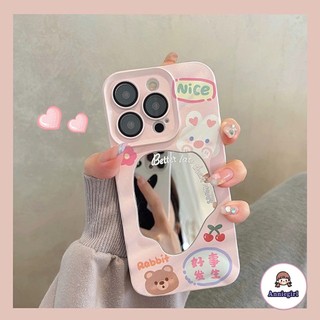 Ốp Điện Thoại TPU Mềm Tráng Gương Hình Thỏ Sang Trọng Cho IPhone 11 14 Pro Max Ip13 Pro Max IPhone 12