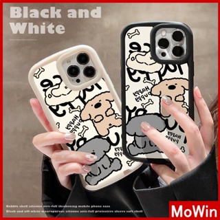 For iPhone 14 Pro Max iPhone Case Matte TPU Soft Case Black Beige Shockproof Protection Camera Cute Animal Dog Compatible with iPhone 13 Pro max 12 Pro Max 11 xr xs max 7Plus