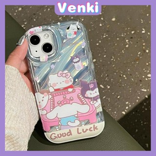VENKI - Dành Cho iPhone 11 Ốp Lưng iPhone Ốp Lưng Điện Thoại Trong Suốt Phản Quang Laser TPU Mềm Túi Khí Chống Sốc Ốp Lưng Điện Thoại Mèo Selfie Dễ Thương Tương Thích Với iPhone 14 13 Pro max 12 Pro Max XR XR 7 8