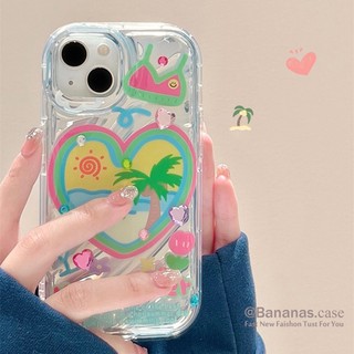 Ốp Điện Thoại Dẻo Họa Tiết Hoạt Hình Hòn Đảo Mùa Hè Cho iPhone 14 Plus 14 13 12 11 Pro Max X Xr Xs Max 7 8 Plus Se20