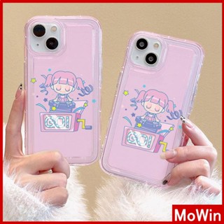 Ốp lưng iPhone 14 Pro Max Ốp Lưng iPhone Ốp Lưng Trong Suốt TPU Mềm Túi Khí Chống Sốc Cô Bé Dễ Thương Đi Tương Thích Với iPhone 13 Pro Max iPhone 12 Pro Max 11 8Plus 7Plus 6Plus XR XS