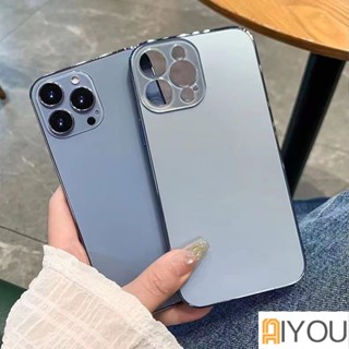 Ốp Điện Thoại PC Cứng Mặt Nhám Bảo Vệ Ống Kính Máy Ảnh Toàn Diện Cho IPhone 14 Pro 11 13 12 Pro Max 14 Plus