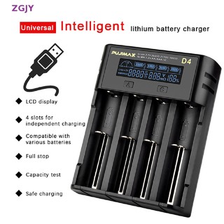Bộ Sạc ZGJY 18650 4 Rãnh 21700 Lithium 4 Ngăn 26650AA5 Mới
