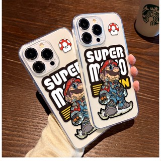 DISNEY Ốp Điện Thoại TPU Mềm Chống Sốc Hình Super Mario Cho IPhone 14 13 12 PRO 12 mini 11 PRO Max Xs Max XR 6 7 8 Plus