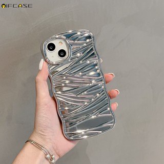 Ốp Điện Thoại Mạ Bạc Lấp Lánh 3D Đơn Giản Cho iPhone 14 Plus 14 13 12 11 Pro XS Max XR X