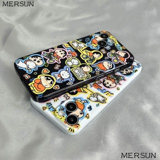 Ốp Điện Thoại Cứng In Hình Shin-Chan Cho Iphone 8 xr 12711 xs 13 pro / UID3 8