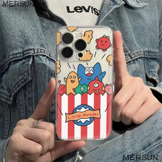 ✅Ốp Điện Thoại Dẻo Họa Tiết Quái Vật Nhỏ Dễ Thương Cho Iphone 6In14Pro plus78 13iPhone12 Apple 11 max