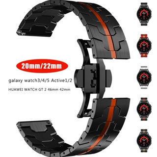 Dây Đeo Inox 20mm 22mm Cho Đồng Hồ Thông Minh Samsung Watch 5 44mm 40mm 5Pro 45mm Amazfit GTS 2 3 4 4 GTR 2 GT