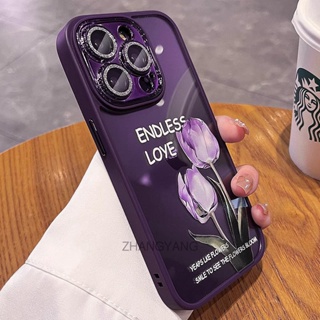 Ốp Điện Thoại TPU Silicone Mềm Họa Tiết Hoa Tulip Cho iPhone 12 iPhone 12 Pro iPhone 12 Pro Max