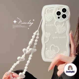 Ốp Điện Thoại TPU Dẻo Họa Tiết Trái Tim Kèm Vòng Tay Cho IPhone 11 14 Pro Max 13 Pro Max 12 IPhone X XS XR XS Max IPhone 7 8 Plus