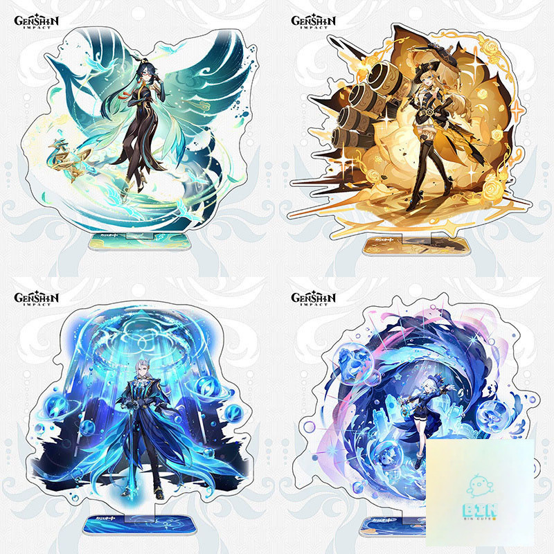 Mô hình Standee Doujin Genshin Impact Impreza furina Nava Raiden Shogun Phụ kiện trang trí để bàn góc học tập