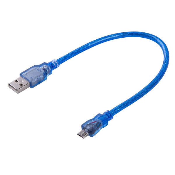 Dây Cáp Micro USB Xanh 30cm
