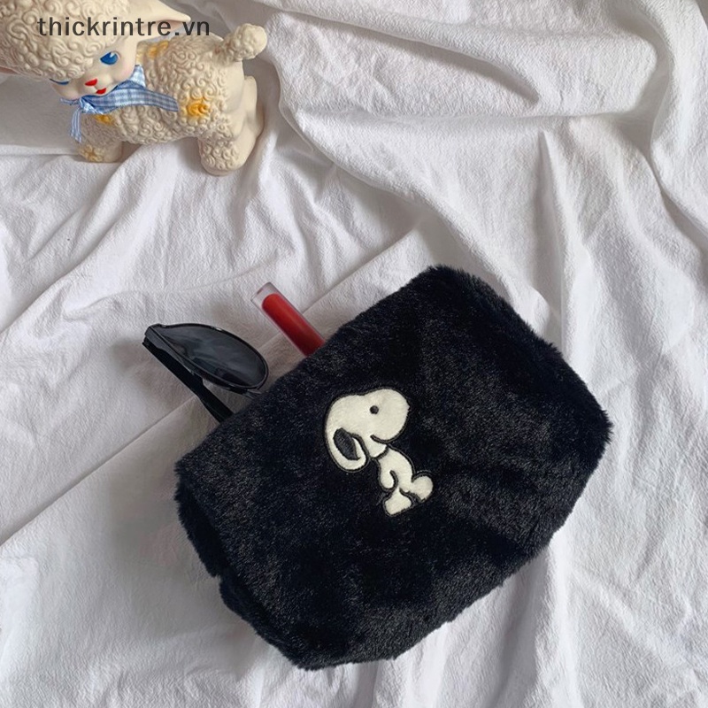 THI Dung Tích Lớn Sang Trọng Túi Đựng Mỹ Phẩm Nữ Trang Điểm Sắp Xếp Túi Xách Văn Phòng Phẩm Túi Đựng Bút Chì Hộp Đựng Bút Chì VN