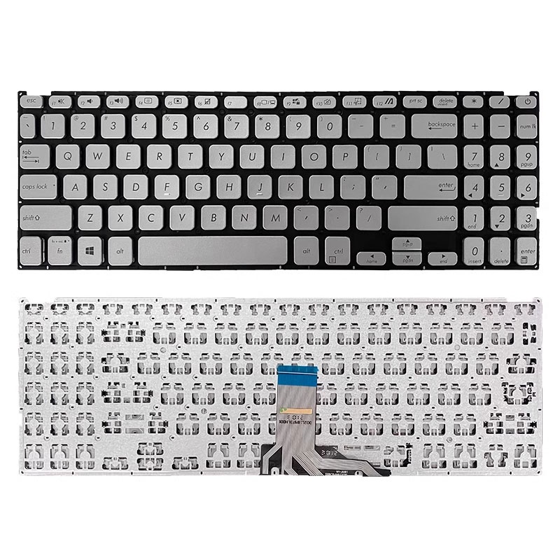 Bàn phím có đèn nền màu bạc mới của Mỹ cho Asus VivoBook X515 X515E X515EA X515M X515MA X515J X515JA X515DA X515UA X515FA X515MA X515JP