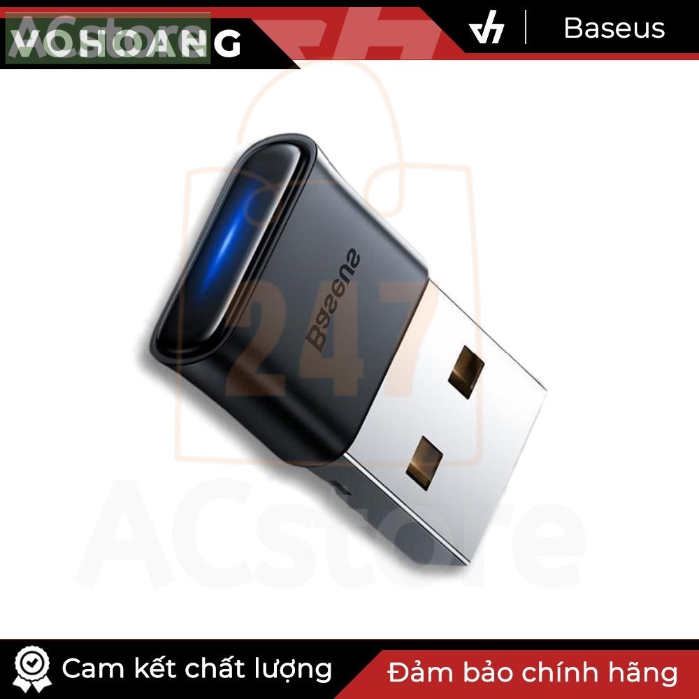 USB Bluetooth 5.0 tốc độ cao Baseus BA04 Bluetooth Receiver- HSHOP
