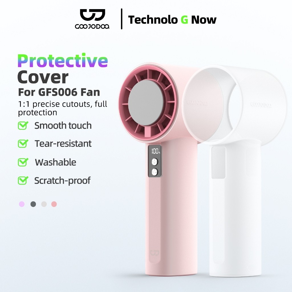 2025 Vỏ bảo vệ quạt mini Goojodoq GFS006 có thể giặt được bằng silicon Turbo Jet tốc độ cao phù hợp