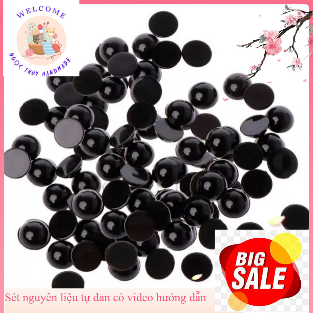 Combo 20 mắt thú dán size nhỏ từ  4mm--- 10mm