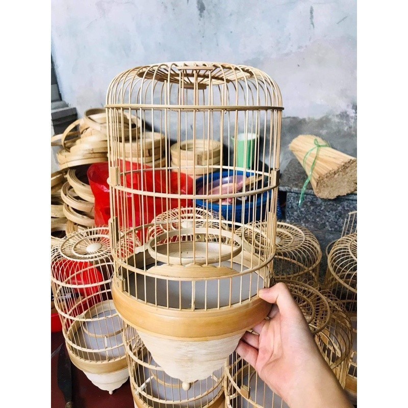 Khung lồng khuyên tự ráp 3 vanh đường kính 22cm để nhốt chim vành khuyên, hút mật giá rẻ dễ lắp ráp