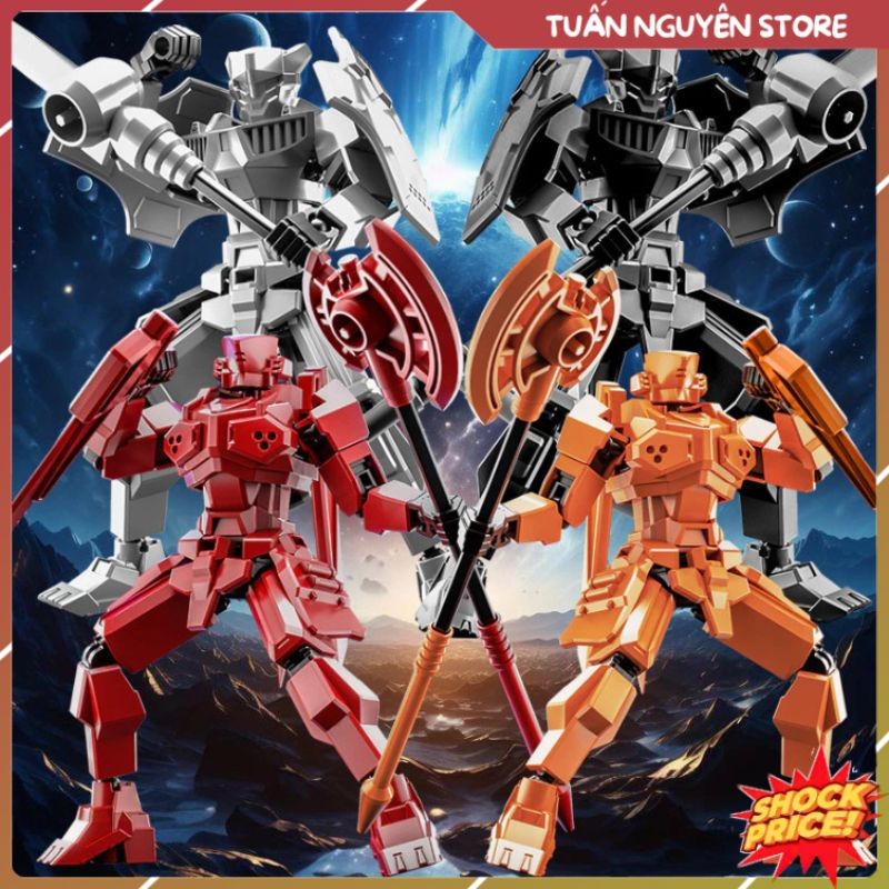 [Mẫu 2026] 3D In Hình Đa Năng Di Động Hình Di Động Robot Di Chuyển Được Búp Bê Giải Nén Đồ Chơi Mô Hình Lắp Ráp