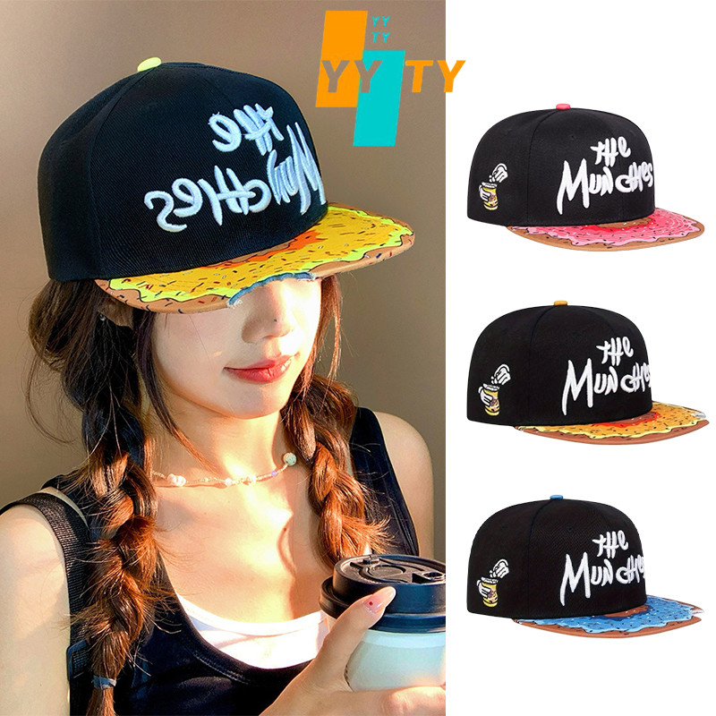 YYTY Một chiếc mũ hip-hop theo phong cách bánh rán phong cách và chất lượng cao,có thể điều chỉnh size
